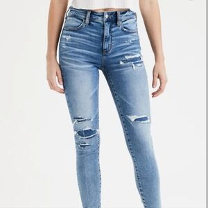 AE Ne(x)t Level Patched High-Waisted Jegging Crop Size 16